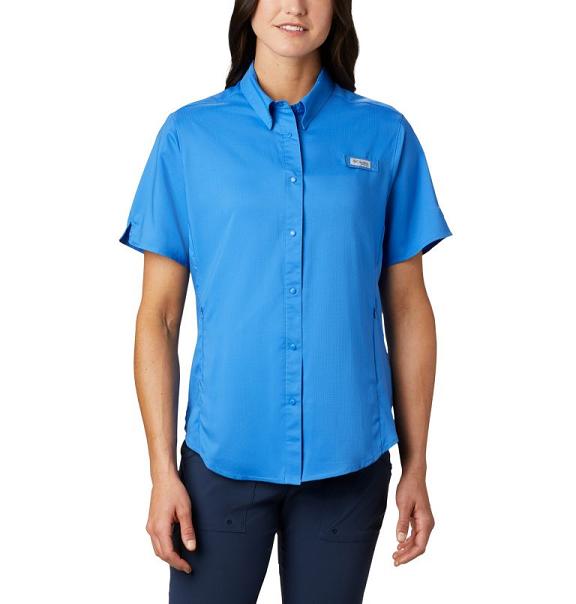 Columbia PFG Tamiami II Shirts Blue For Women's NZ34692 New Zealand